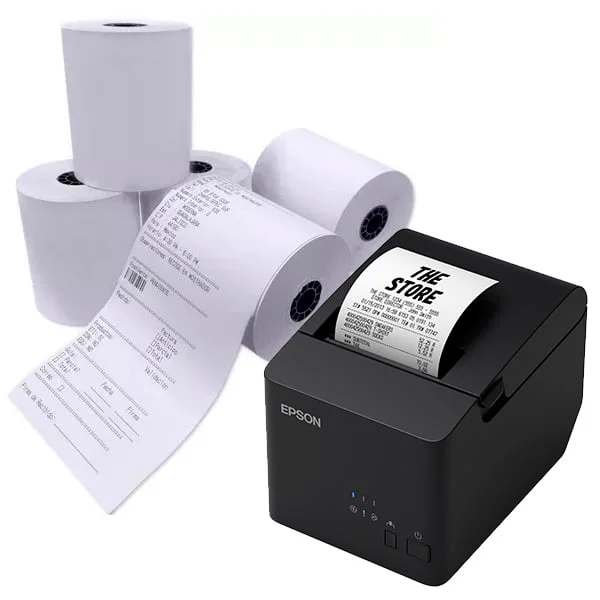 Rollos Térmicos para Boleta y Factura 80×80mm 55Grs / 32 und
