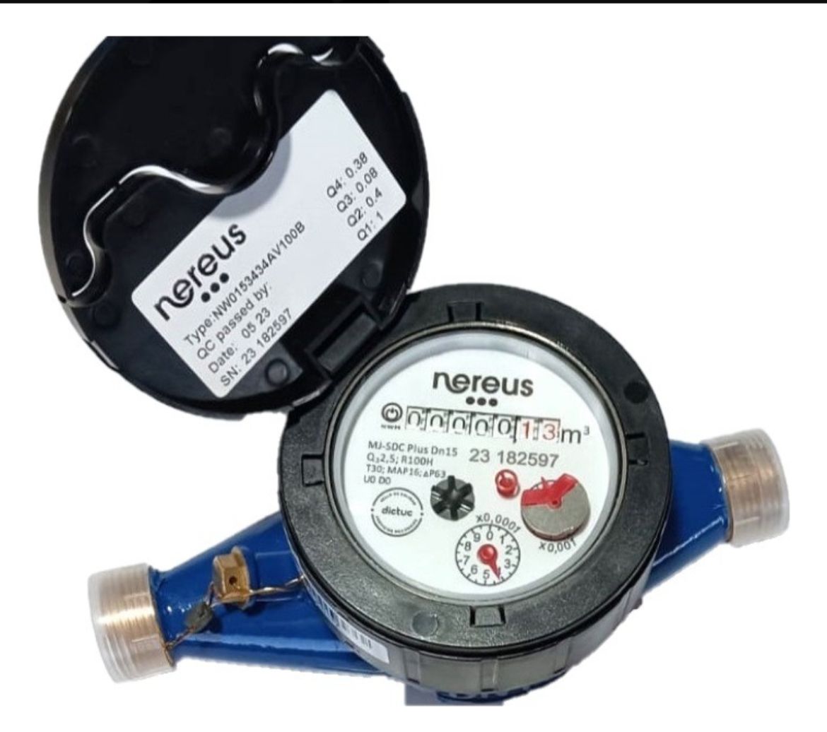 Medidor Agua Fría Nereus 1/2 ROSCA DIFERENCIADA CERTIFICADO